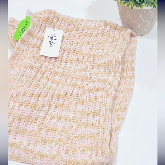 - Style Co Space-Dye Infinity Scarf Black Neutral ONE SIZE - Picture 3 of 4